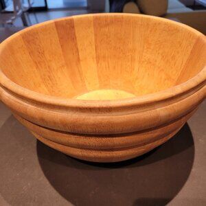Wooden salad bowl